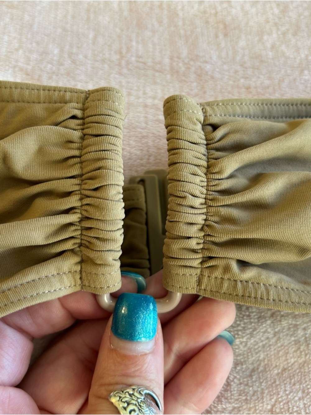Eres tan bandeau ruched bikini top size S - Picture 2 of 9